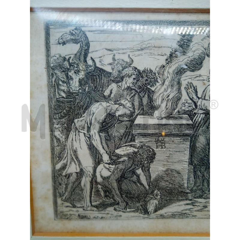QUADRO INCISIONE PECCATO CAPITALE EPOCA  | Mercatino dell'Usato Roma porta maggiore 2