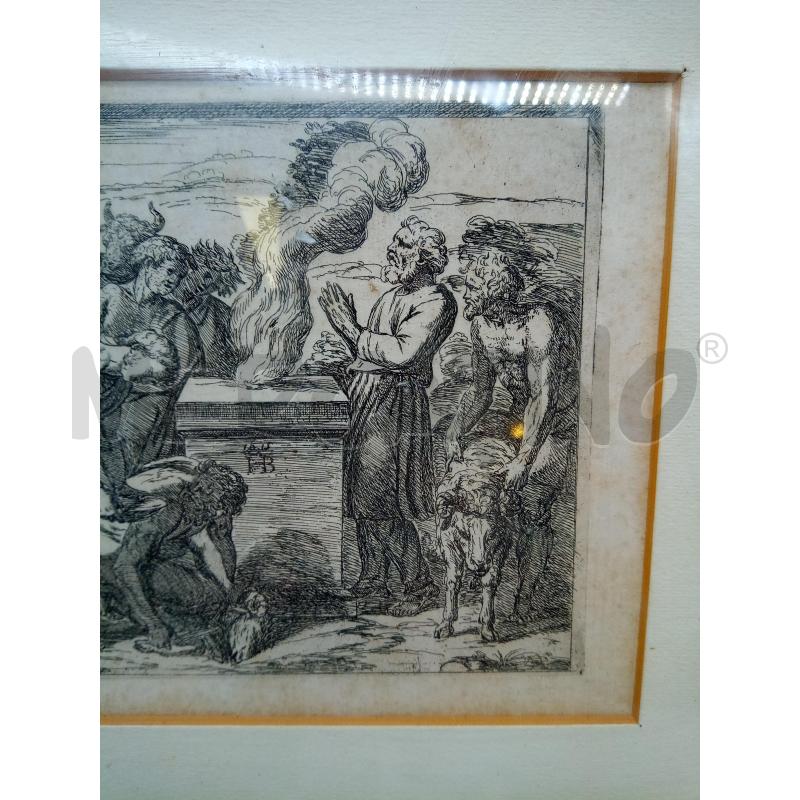 QUADRO INCISIONE PECCATO CAPITALE EPOCA  | Mercatino dell'Usato Roma porta maggiore 3