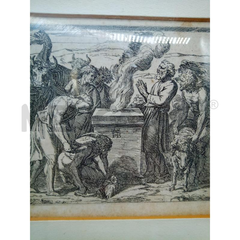 QUADRO INCISIONE PECCATO CAPITALE EPOCA  | Mercatino dell'Usato Roma porta maggiore 4