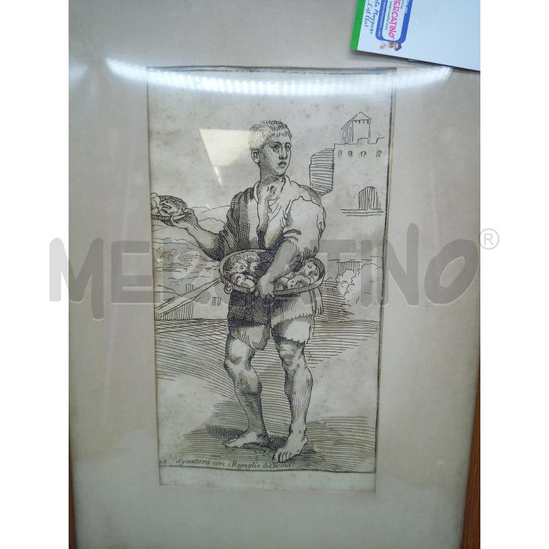 QUADRO INCISIONE SGUATTERO EPOCA | Mercatino dell'Usato Roma porta maggiore 2