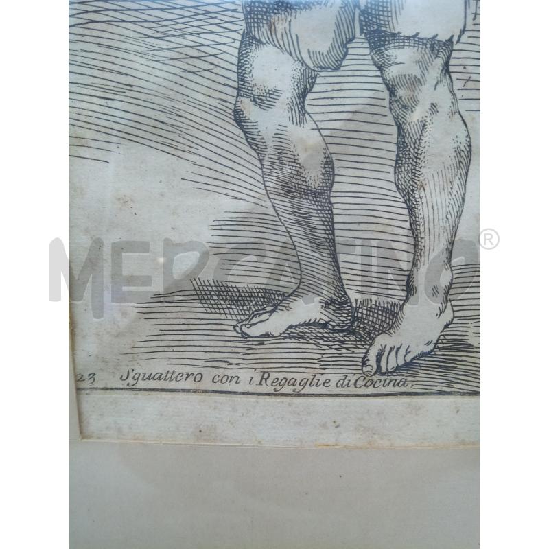 QUADRO INCISIONE SGUATTERO EPOCA | Mercatino dell'Usato Roma porta maggiore 3