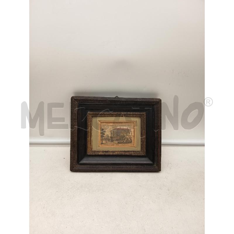 QUADRO INCISIONE VILLA MADAMA CORNCIE LEGNO EBANIZZATO  | Mercatino dell'Usato Roma porta maggiore 3