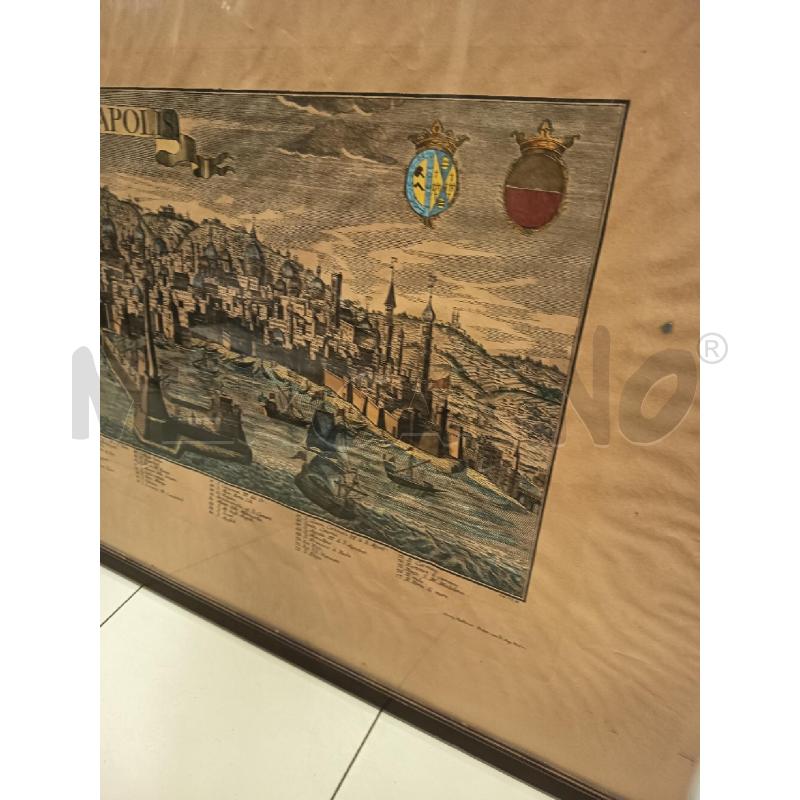 QUADRO INCISIONE VISTA NAPOLI  | Mercatino dell'Usato Roma porta maggiore 2