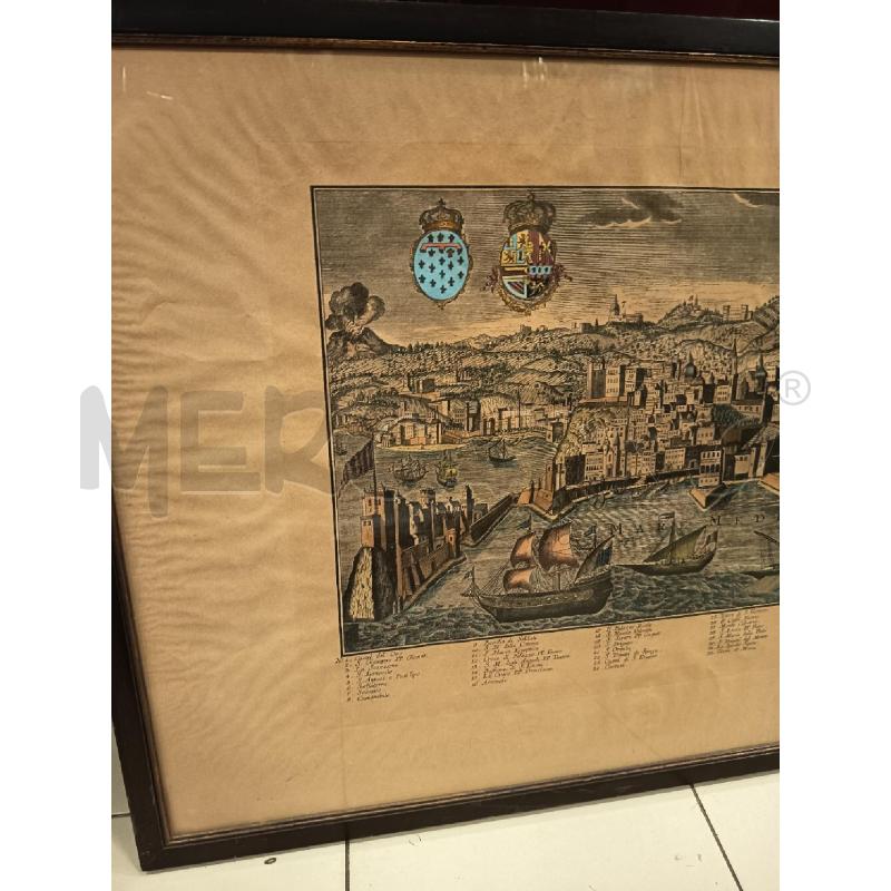 QUADRO INCISIONE VISTA NAPOLI  | Mercatino dell'Usato Roma porta maggiore 3