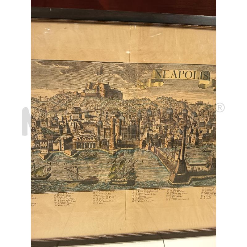 QUADRO INCISIONE VISTA NAPOLI  | Mercatino dell'Usato Roma porta maggiore 4
