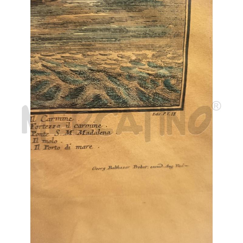 QUADRO INCISIONE VISTA NAPOLI  | Mercatino dell'Usato Roma porta maggiore 5