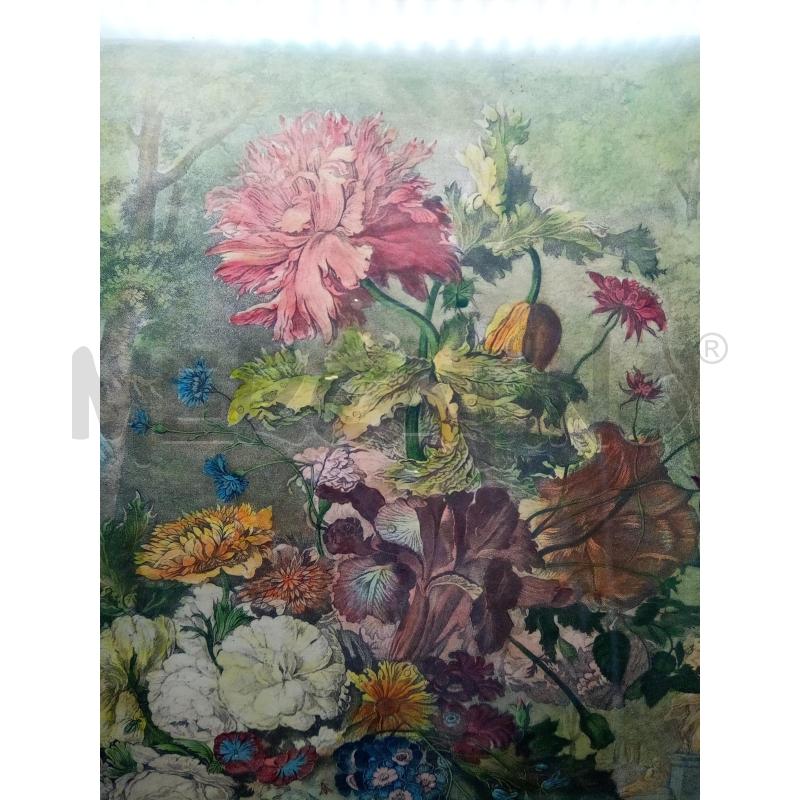 QUADRO INCISONE VASO FIORITO | Mercatino dell'Usato Roma porta maggiore 2