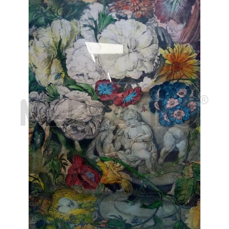 QUADRO INCISONE VASO FIORITO | Mercatino dell'Usato Roma porta maggiore 3