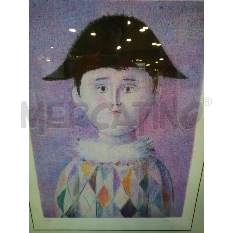 QUADRO LITOGRAFIA ARLECCHINO | Mercatino dell'Usato Roma porta maggiore 3