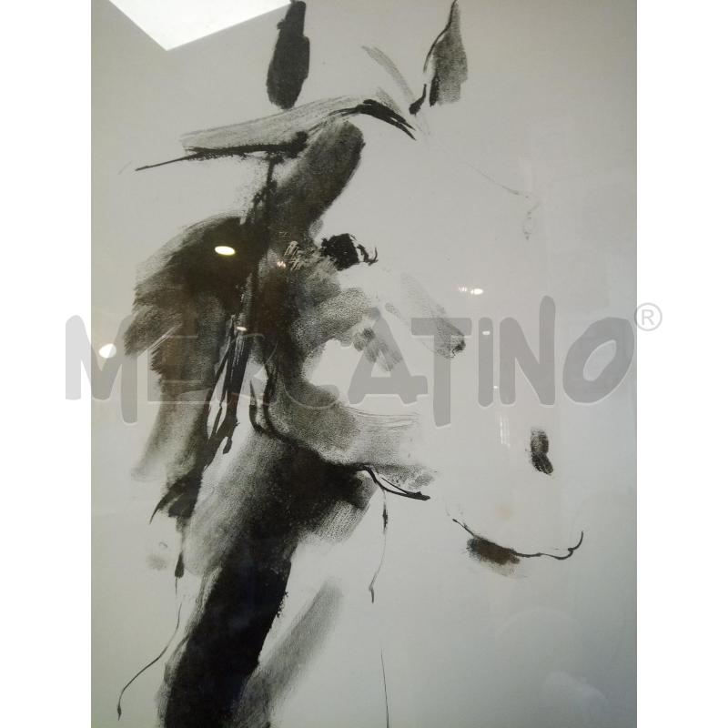 QUADRO LITOGRAFIA CAVALLO ASTRATTO  | Mercatino dell'Usato Roma porta maggiore 2