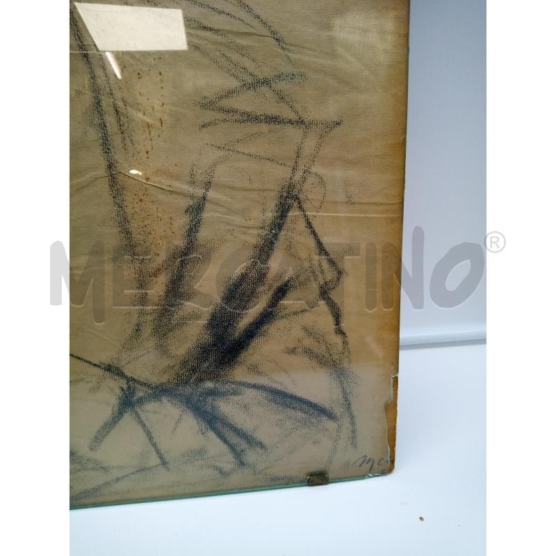 QUADRO LITOGRAFIA DONNA SCAPIGLIATA | Mercatino dell'Usato Roma porta maggiore 4