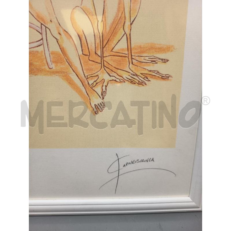 QUADRO LITO CREATURE ALIENE FONDO GIALLO | Mercatino dell'Usato Roma porta maggiore 2