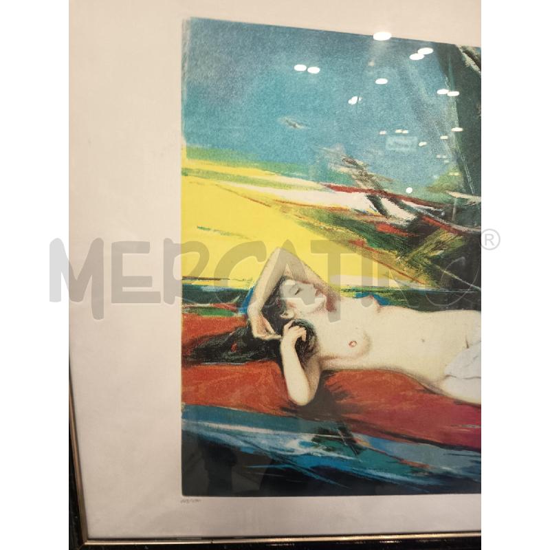 QUADRO LITO DONNA NUDA STESA | Mercatino dell'Usato Roma porta maggiore 3