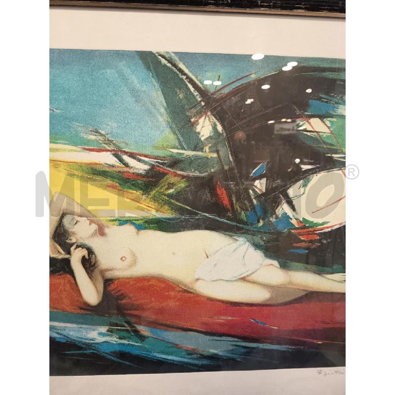 QUADRO LITO DONNA NUDA STESA | Mercatino dell'Usato Roma porta maggiore 4