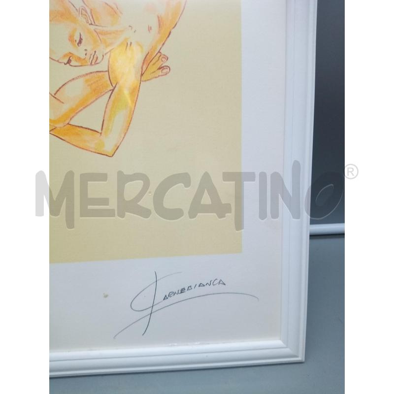 QUADRO LITO DUE FIGURE IN CERCHIO | Mercatino dell'Usato Roma porta maggiore 3