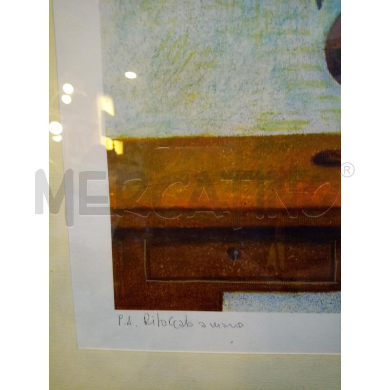QUADRO LITO PA RITOCCATA A MANO CITTADINA IN VASO  | Mercatino dell'Usato Roma porta maggiore 3