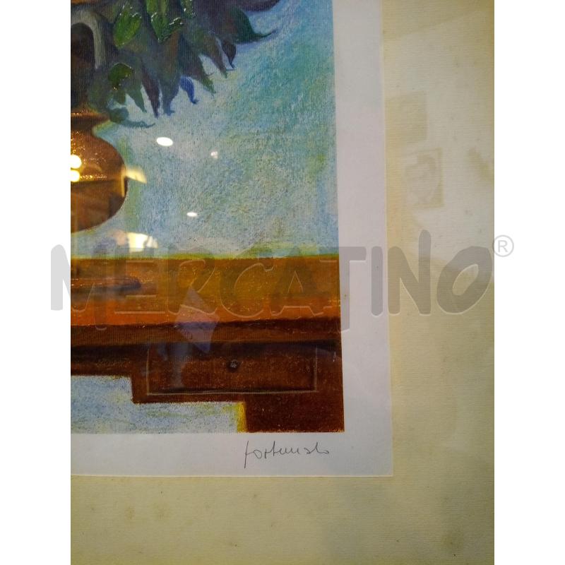 QUADRO LITO PA RITOCCATA A MANO CITTADINA IN VASO  | Mercatino dell'Usato Roma porta maggiore 4