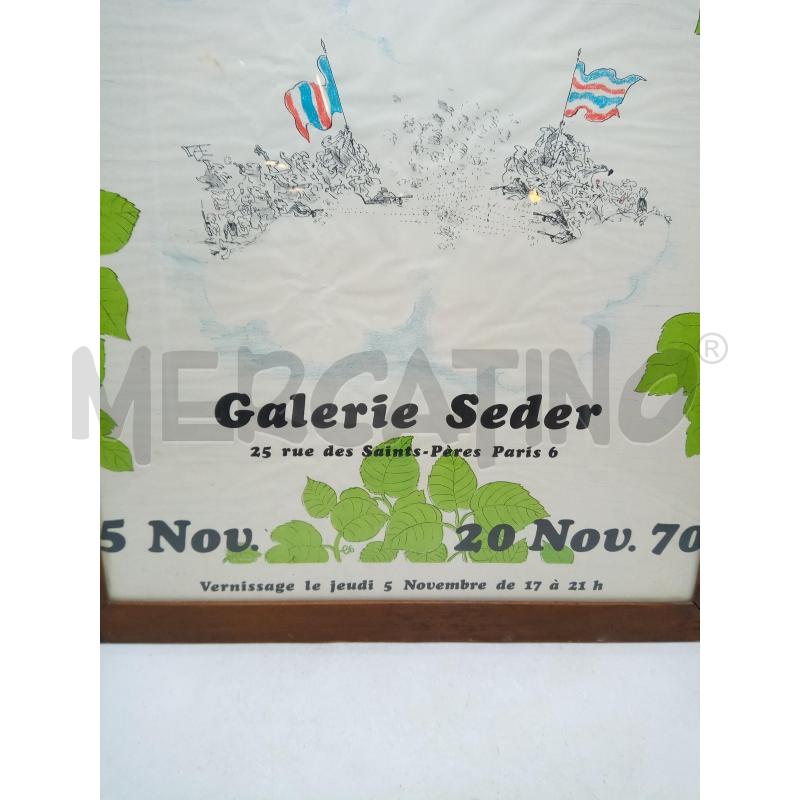 QUADRO LOCANDINA ANNI 70 SEMPÈ | Mercatino dell'Usato Roma porta maggiore 2