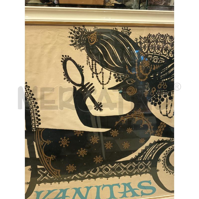 QUADRO MANIFESTO A COLORI VANITAS  | Mercatino dell'Usato Roma porta maggiore 4