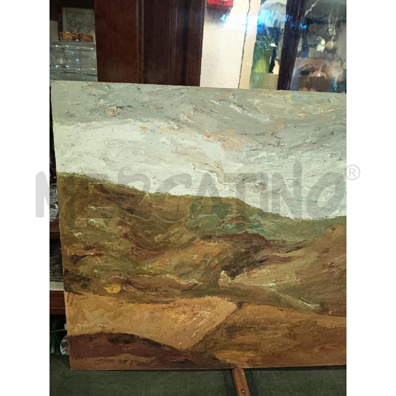 QUADRO MATERICO PAESAGGIO COLLINE | Mercatino dell'Usato Roma porta maggiore 4