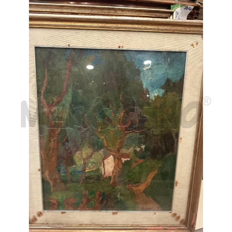 QUADRO MATERICO STRADA NEL BOSCO | Mercatino dell'Usato Roma porta maggiore 2