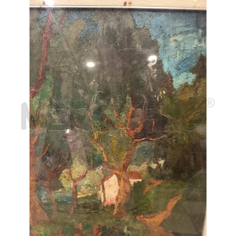 QUADRO MATERICO STRADA NEL BOSCO | Mercatino dell'Usato Roma porta maggiore 3
