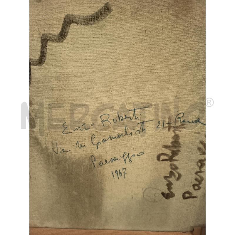 QUADRO MATERICO STRADA NEL BOSCO | Mercatino dell'Usato Roma porta maggiore 5