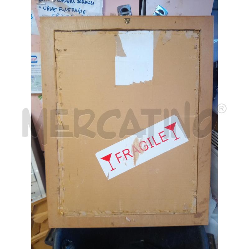 QUADRO MATITA ACQUERELLO DONNA CON CAPPELLO NERO | Mercatino dell'Usato Roma porta maggiore 5