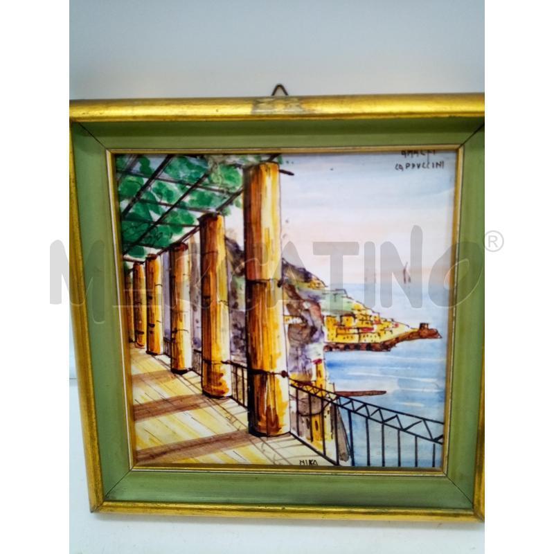QUADRO MATTONELLA AMALFI CAPPUCCINI  | Mercatino dell'Usato Roma porta maggiore 3