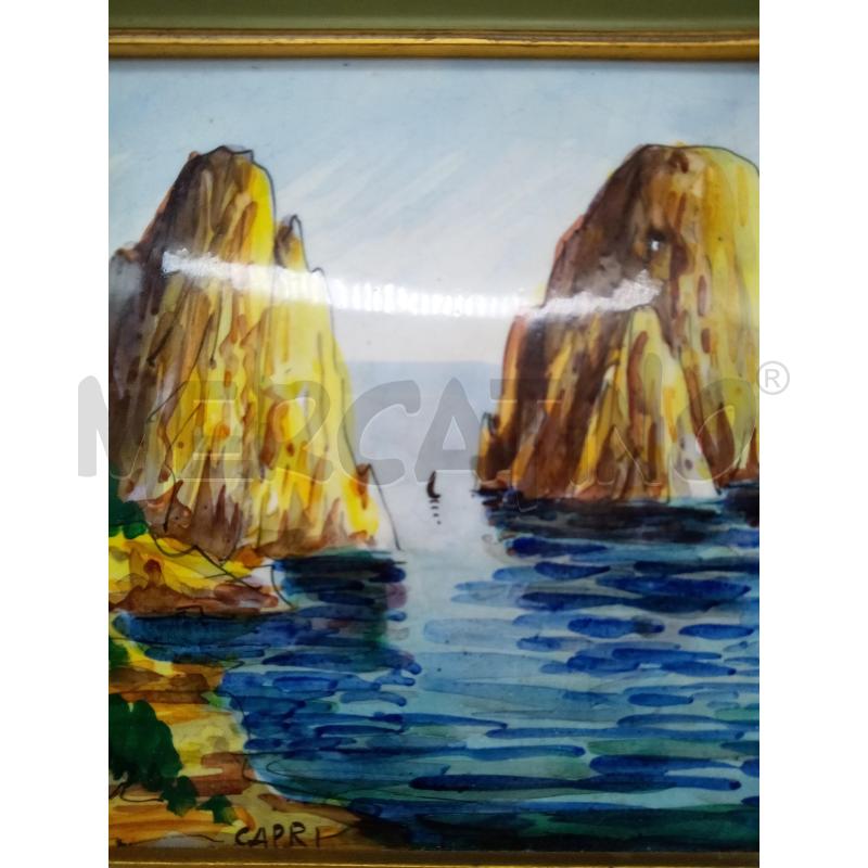 QUADRO MATTONELLA CAPRI  | Mercatino dell'Usato Roma porta maggiore 1