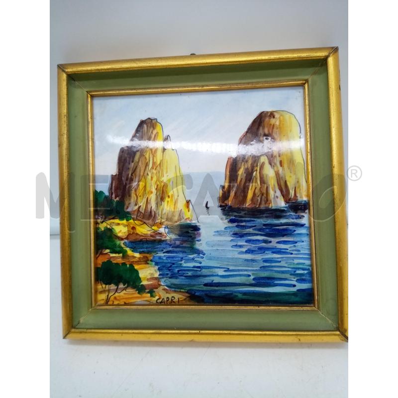 QUADRO MATTONELLA CAPRI  | Mercatino dell'Usato Roma porta maggiore 2
