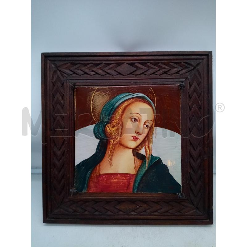 QUADRO MATTONELLA CERAMICA GUALDO TADINO MADONNA | Mercatino dell'Usato Roma porta maggiore 1