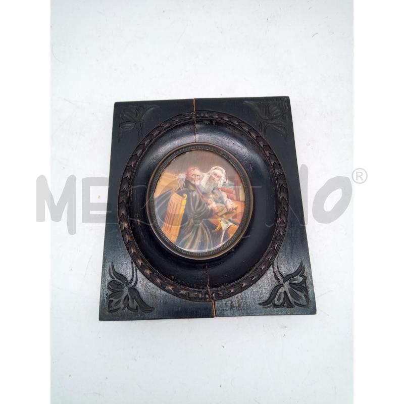 QUADRO MINIATURA FIGURE IN STUDIO CORNICE IMPERO  | Mercatino dell'Usato Roma porta maggiore 3