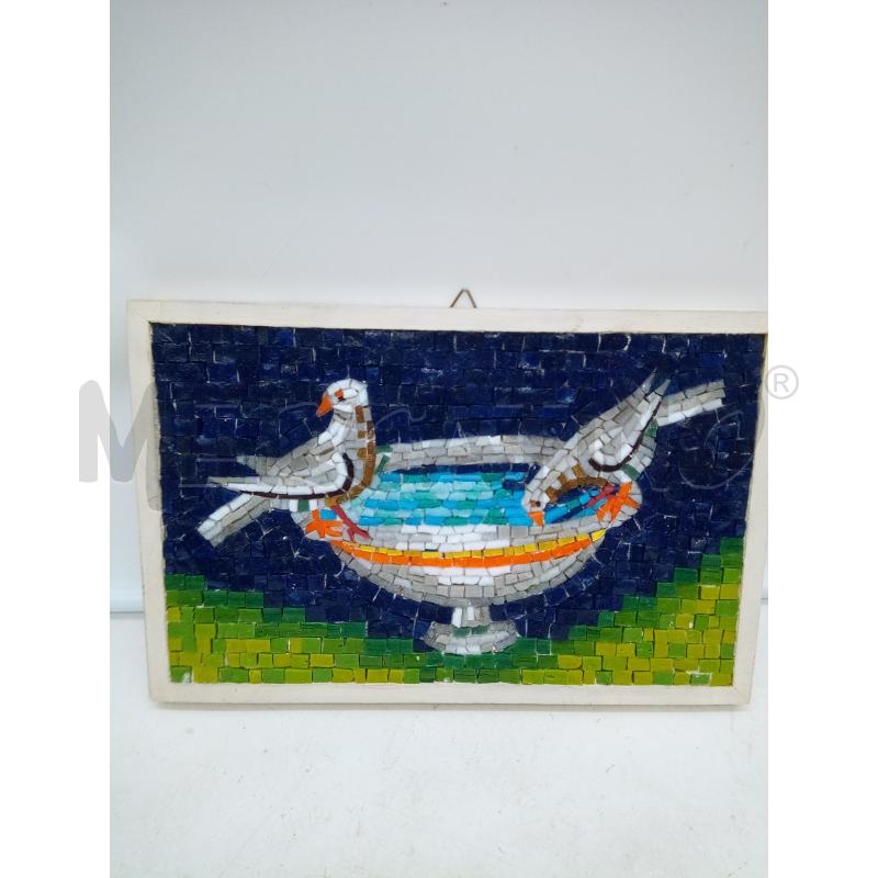QUADRO MOSAICO COLOMBINE F BLU  | Mercatino dell'Usato Roma porta maggiore 1