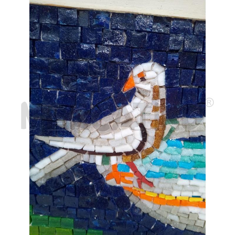 QUADRO MOSAICO COLOMBINE F BLU  | Mercatino dell'Usato Roma porta maggiore 2