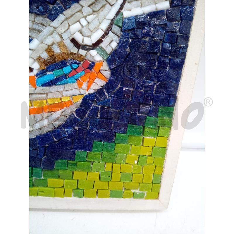 QUADRO MOSAICO COLOMBINE F BLU  | Mercatino dell'Usato Roma porta maggiore 3