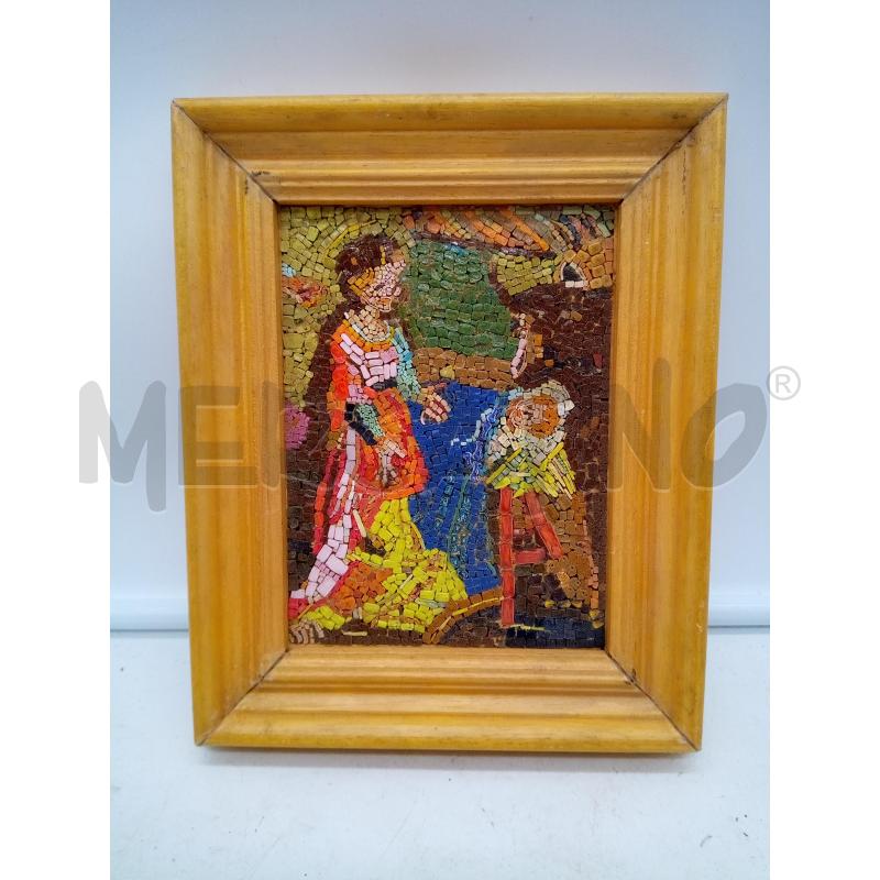 QUADRO MOSAICO SCENA NATIVITÀ | Mercatino dell'Usato Roma porta maggiore 1