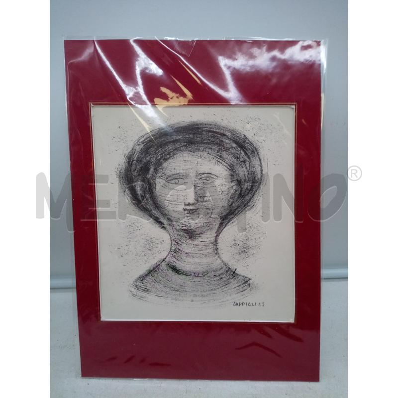 QUADRO MULTIPLO VOLTO DONNA B/N | Mercatino dell'Usato Roma porta maggiore 1
