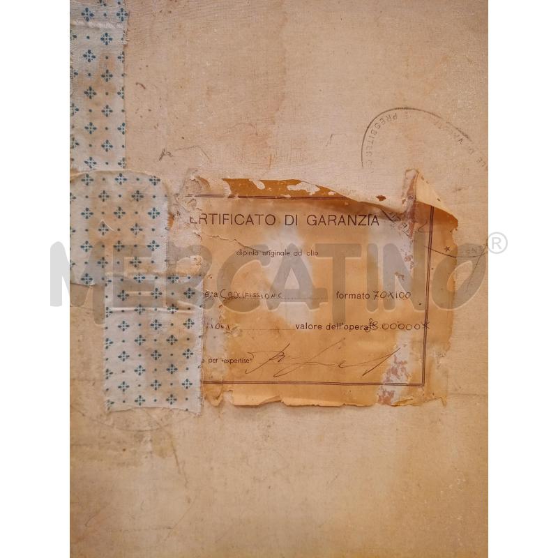 QUADRO OLIOSU TELA CROCIFISSIONE  | Mercatino dell'Usato Roma porta maggiore 5
