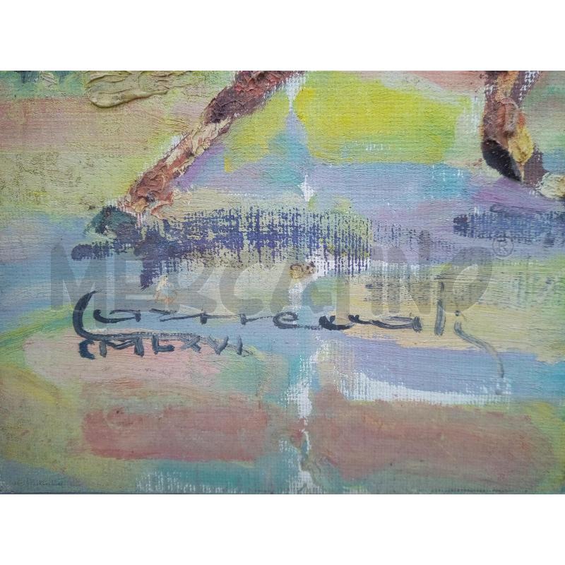 QUADRO OLIO MATERICO CALESSE | Mercatino dell'Usato Roma porta maggiore 2