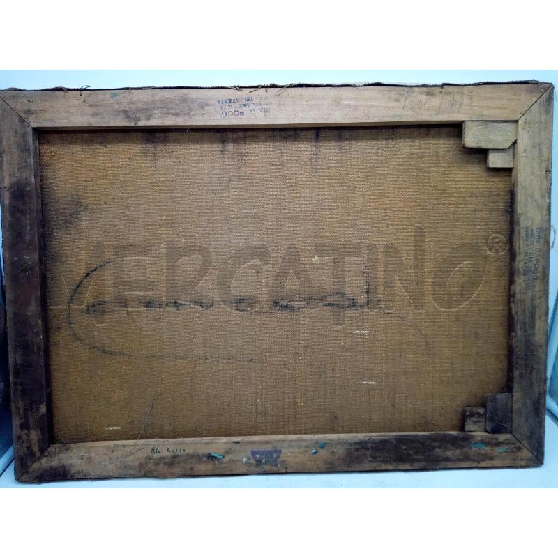 QUADRO OLIO MATERICO CALESSE | Mercatino dell'Usato Roma porta maggiore 4