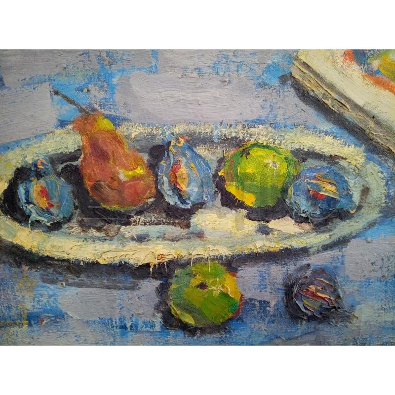 QUADRO OLIO MATERICO NAT MORTA FRUTTA LAMPADA | Mercatino dell'Usato Roma porta maggiore 2