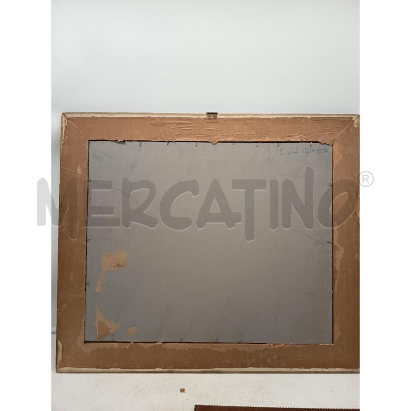 QUADRO OLIO MATERICO SU CARTONE PAESAGGIO CAMPANO  | Mercatino dell'Usato Roma porta maggiore 5