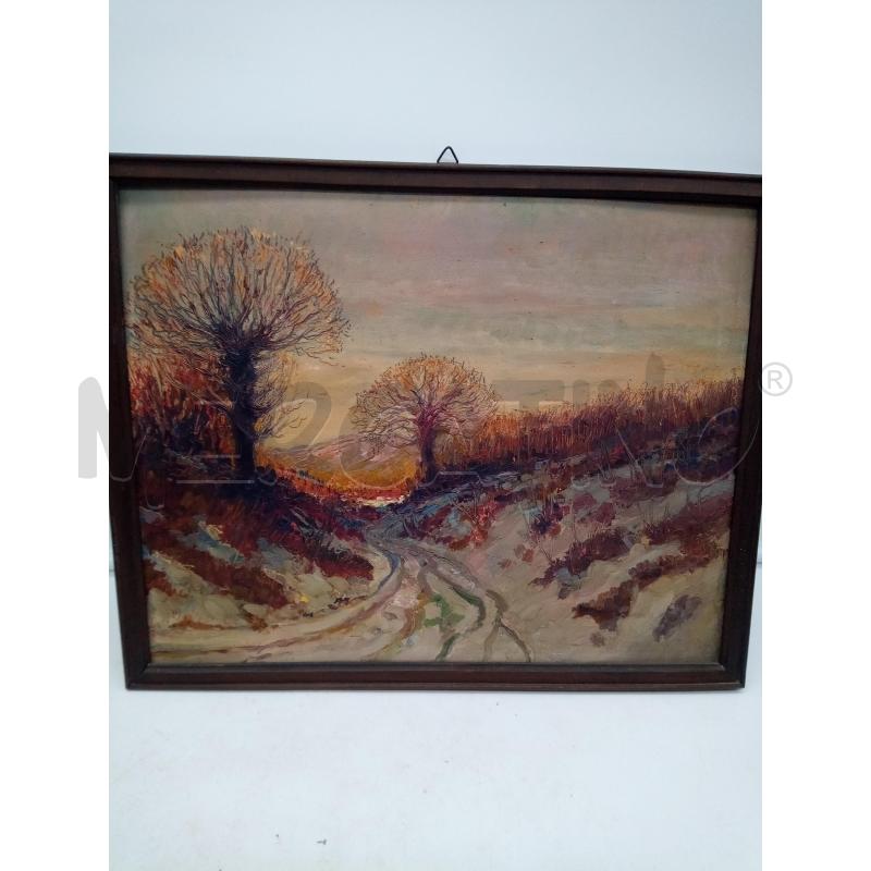QUADRO OLIO PRIMA NEVE PRESSO RIVOLI  | Mercatino dell'Usato Roma porta maggiore 1