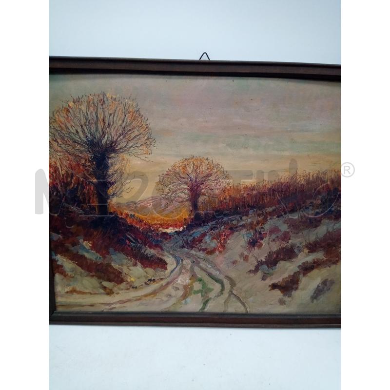 QUADRO OLIO PRIMA NEVE PRESSO RIVOLI  | Mercatino dell'Usato Roma porta maggiore 3