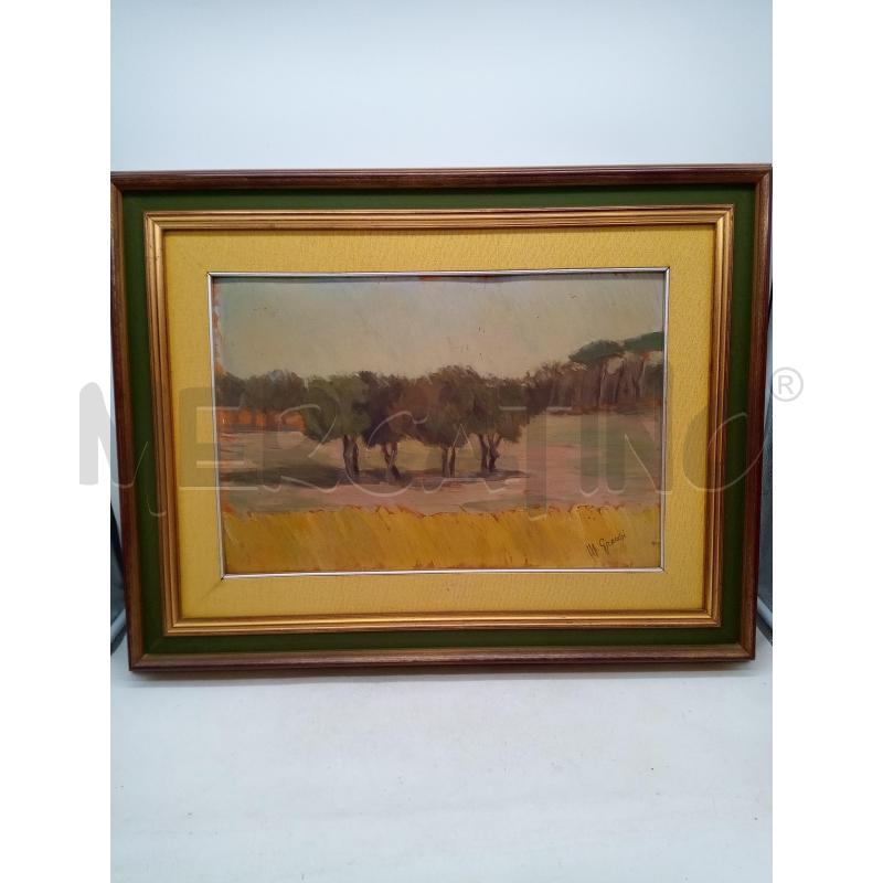 QUADRO OLIO SUTELA ALBERI | Mercatino dell'Usato Roma porta maggiore 1
