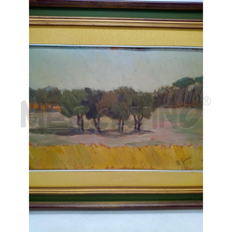 QUADRO OLIO SUTELA ALBERI | Mercatino dell'Usato Roma porta maggiore 2