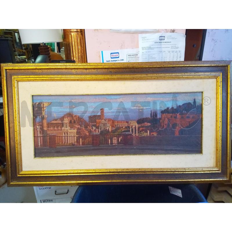 QUADRO OLIO SUTELA SCORCIO ROMANO ROVINE  | Mercatino dell'Usato Roma porta maggiore 1