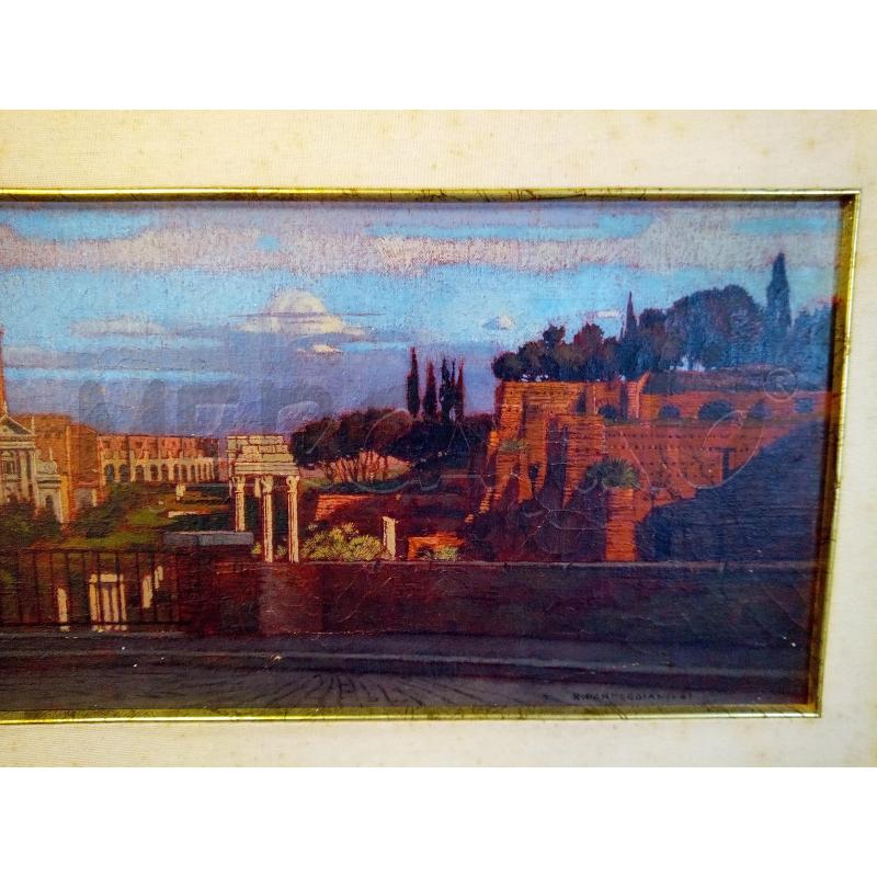QUADRO OLIO SUTELA SCORCIO ROMANO ROVINE  | Mercatino dell'Usato Roma porta maggiore 3