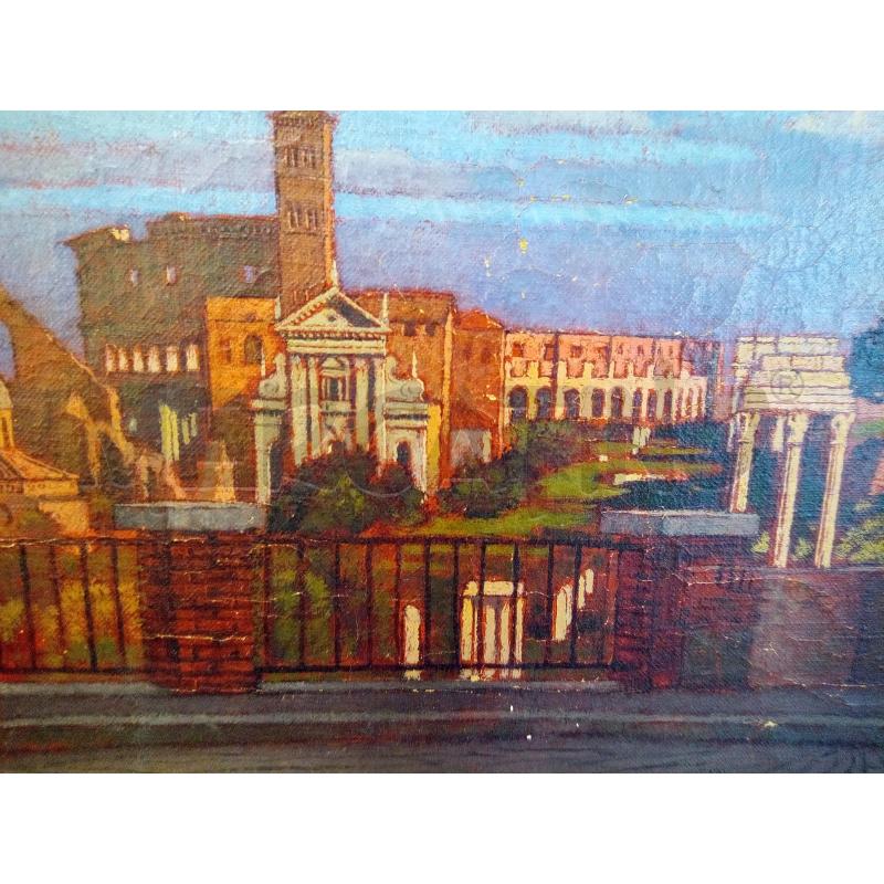QUADRO OLIO SUTELA SCORCIO ROMANO ROVINE  | Mercatino dell'Usato Roma porta maggiore 4
